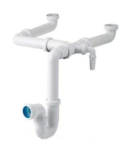 ALIAXIS - Sifón doble S307 curvo 1.1/2"