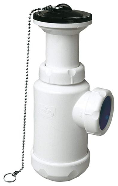 ALIAXIS - Sifón botella S-135 salida horizontal lavabo bidé 1.1/4