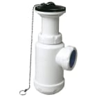 ALIAXIS - Sifón botella S-135 salida horizontal lavabo bidé 1.1/4