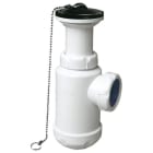 ALIAXIS - Sifón botella S-135 salida horizontal lavabo bidé 1.1/2