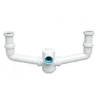 ALIAXIS - Sifón doble sifónico S7 extensible horizontal 1.1/2"