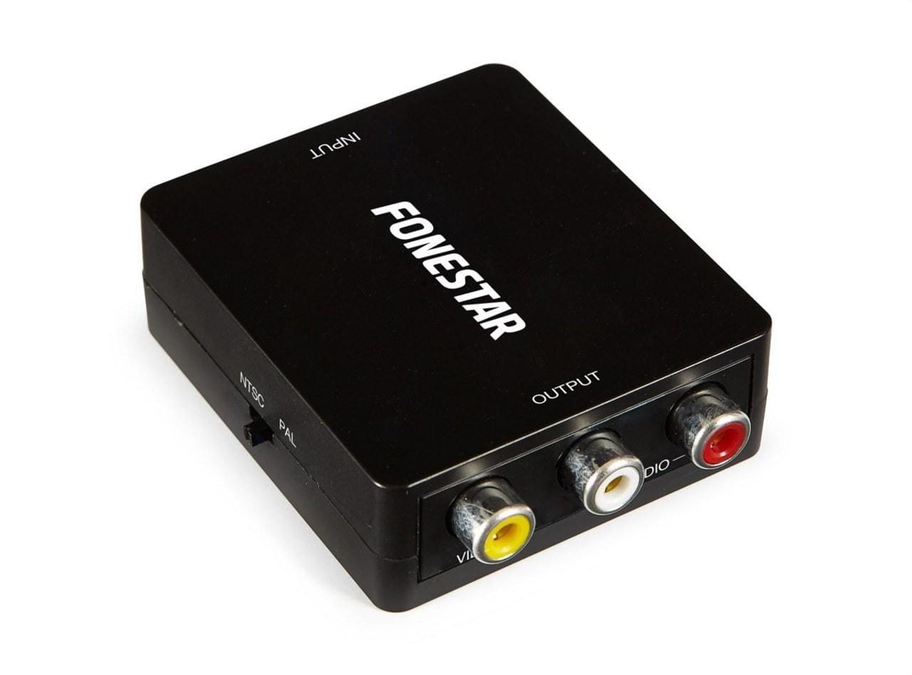 FONESTAR - Convertidor de HDMI a vídeo compuesto y audio estéreo