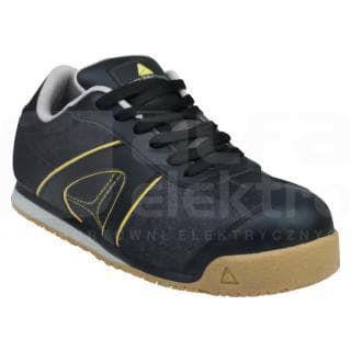DELTA PLUS - Juego zapato de piel flor MESH negro talla 43 (1 par)