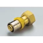 TIEMME - Racor recto móvil 2666 con vaciado diámetro 20x3/4" para tubo multicapa gas