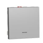 Schneider Electric - Pulsador 2 módulos LED localización aluminio