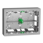 Schneider Electric - Caja superficie 2x8 módulos aluminio