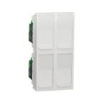 Schneider Electric - Toma Cuádruple RJ45 UTP categoría 5e polar