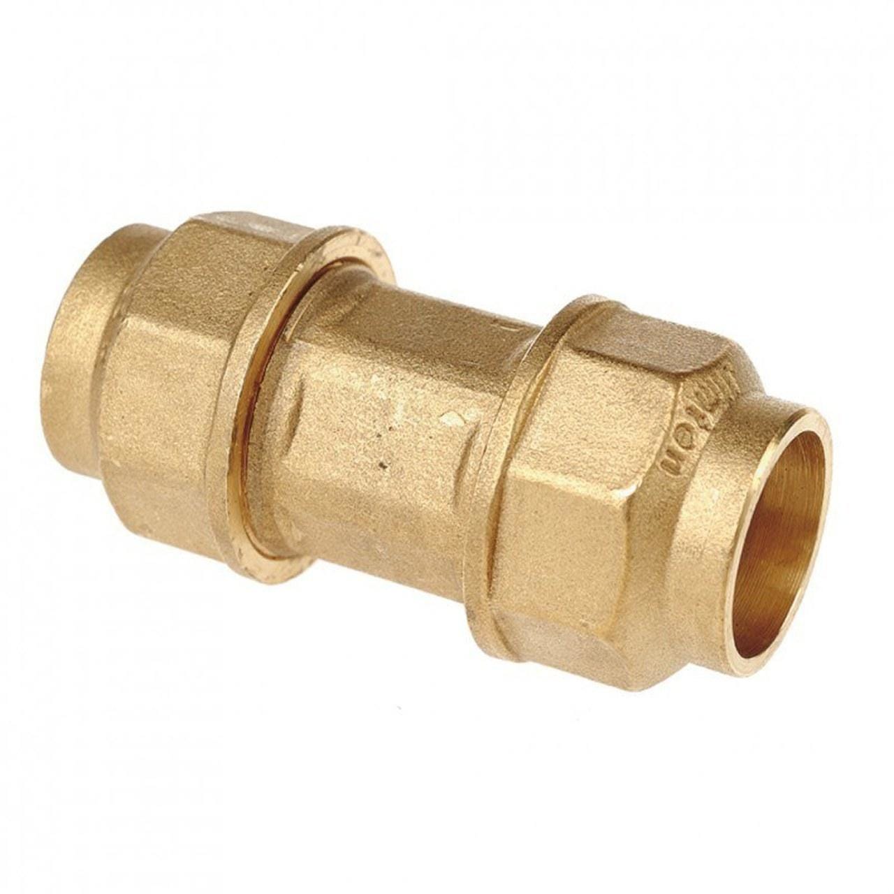 ALIAXIS - Enlace recto 40 1.1/4" latón Gama'95