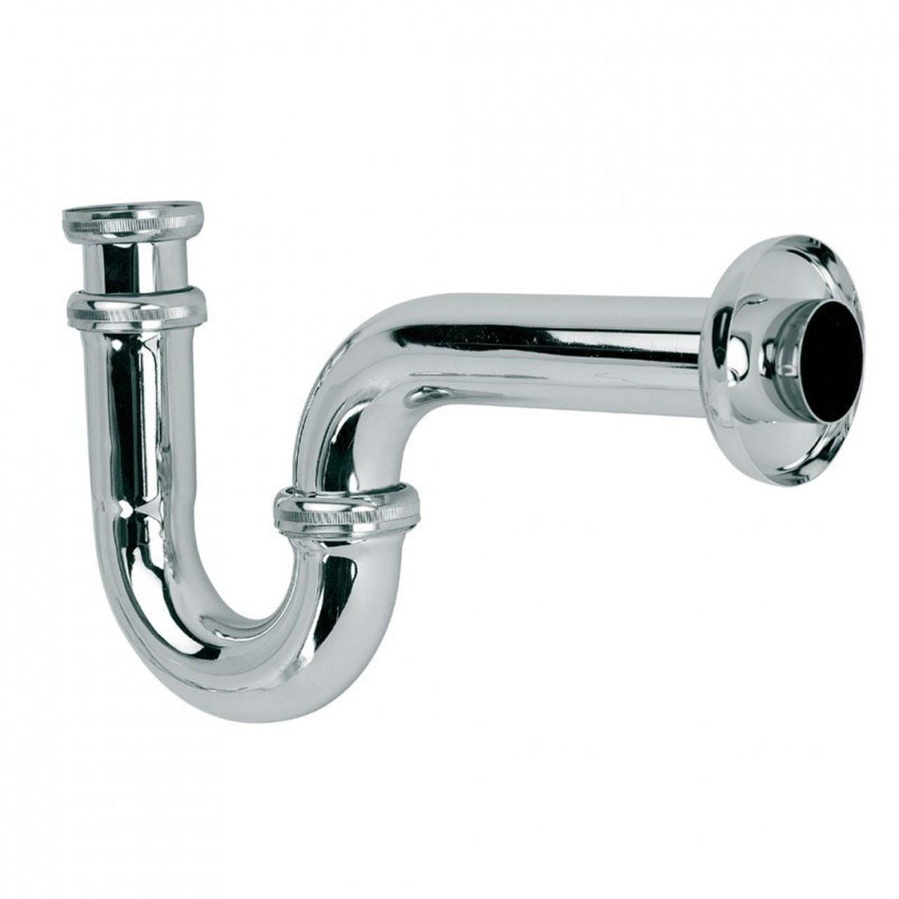ALIAXIS - Sifón curvo latón S-253 extensible horizontal acoplamiento plafón