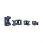 HELLERMANNTYTON - Base atornillable detectable MCKR8G5-5 24,8x14,3mm azul