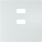 BJC - Tapa cargador doble USB serie Style blanco polar