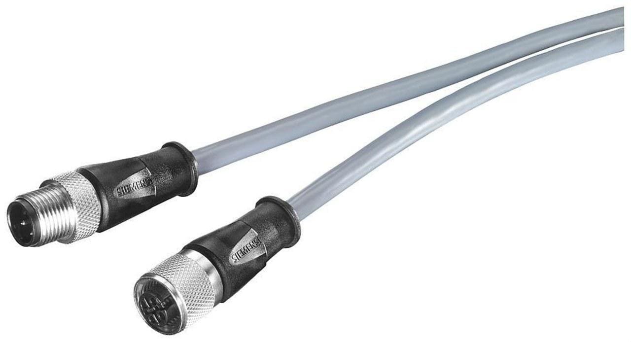 SIEMENS - Cable M12-180/M12-180 para ET200 M12 5 polos 0,3m