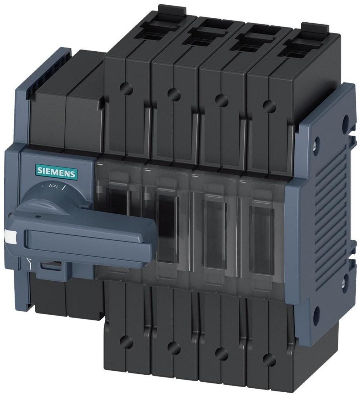 SIEMENS - Seccionador 63A tamaño 1 4 polos frontal izquierdo borne gris