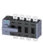 SIEMENS - Seccionador 200A tamaño 3 4 polos frontal izquierda conexión plana gris