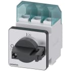 SIEMENS - Interruptor 3LD2 3 polos 25A 4 orificios frontal negro