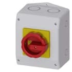 SIEMENS - Interruptor principal 6 polos 1 borne giratorio rojo amarillo