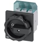 SIEMENS - Interruptor 3LD2 3 polos 32A 4 orificios frontal negro