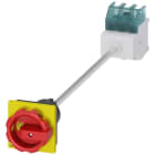 SIEMENS - Interruptor 3LD2 3 polos 32A 4 orificio base rojo / amarillo