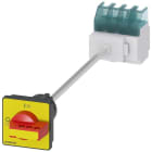 SIEMENS - Interruptor principal 3 polos base perfil 2 taladros giratorio rojo/ amarillo
