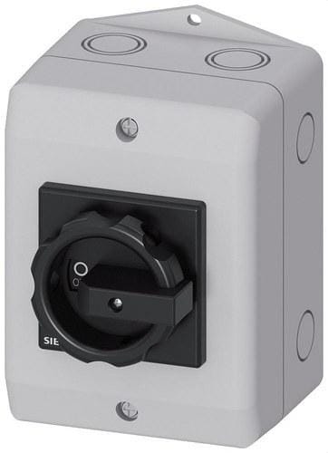SIEMENS - Interruptor principal 3 polos 1NA+1NC accionamiento negro