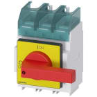 SIEMENS - Interruptor principal 3 polos base palanca rojo / amarillo