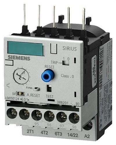 SIEMENS - Relé de sobrecarga 3RB3 3-12A S00 clase 10 tornillo