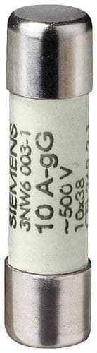 SIEMENS - Fusible cilíndrico 10x38 6A gL/gG