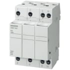 SIEMENS - Portafusible cilíndrico 3 polos + neutro 32A 10x38 sin señalización