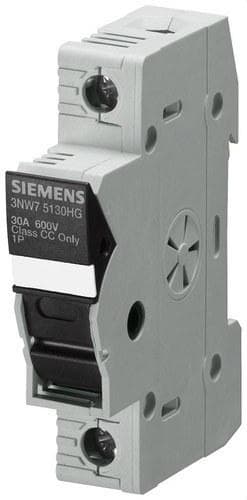 SIEMENS - Base fusible cilíndrico montaje 1 polo 1TE 10,3x38,1 clase CC