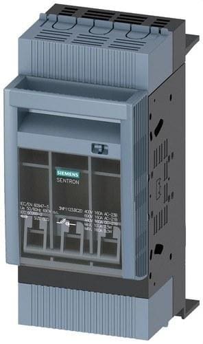 SIEMENS - Interruptor seccionador 3 polos NH000 160A 60mm 32/70mm