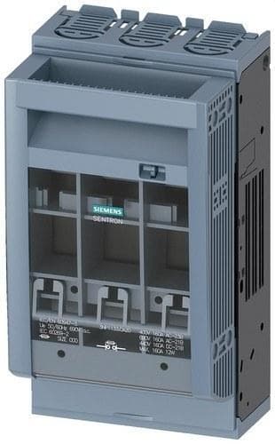 SIEMENS - Interruptor seccionador 3 polos NH00 160A 45mm 6-70mm²