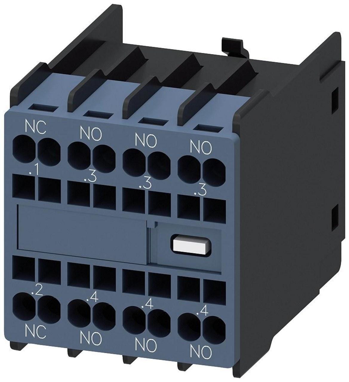 SIEMENS - Contacto auxiliar 3NA+1NC resorte din 50012-DIN50005