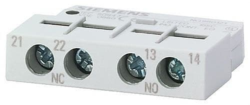 SIEMENS - Bloque contacto transversal 1NA+1NC interruptor S00/S0 tornillo