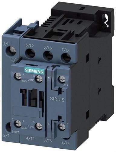 SIEMENS - Contactor AC1 33Kw 50A 1NA+1NC 24V S0 tornillo