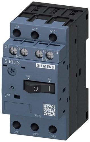 SIEMENS - Interruptor automático 3RV1 S00 5A kA100 1NA+1NC