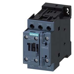 SIEMENS - Contactor AC3 7,5Kw 400V 1NO+1NC CC 24V S0 tornillo