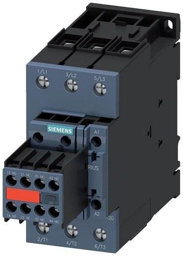 SIEMENS - Contactor AC3 30Kw 2NA+2NC 24V Varistor S2 bloque de contactos