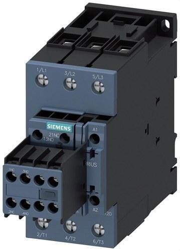 SIEMENS - Contactor AC3 37Kw 2NA+2NC DC 24V Varistor 3 polos
