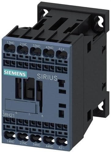 SIEMENS - Contactor auxiliar 3NA+1NC CC 110V S00 resorte