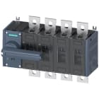 SIEMENS - Seccionador 250A tamaño 3 4 polos frontal izquierda conexión plana gris