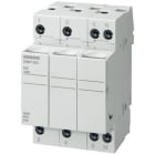 SIEMENS - Portafusible cilíndrico 3 polos 32A 10x38 sin señalización