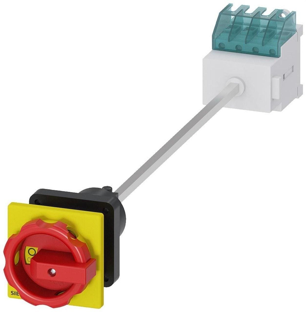 SIEMENS - Interruptor emergencia 3 polos suelo perfil giratorio rojo amarillo central