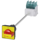 SIEMENS - Interruptor principal 3 polos perfil 2 taladro giratorio rojo/ amarillo