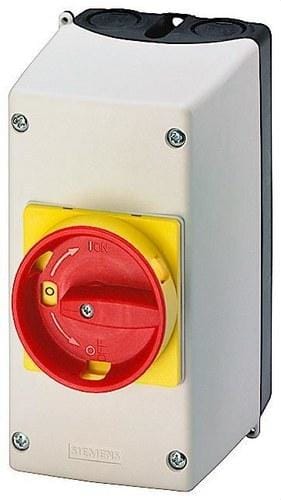 SIEMENS - Interruptor automático empotrar material aislante accionamiento giratorio 82mm