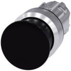 SIEMENS - Pulsador seta metálico brillante negro 30mm momentáneo