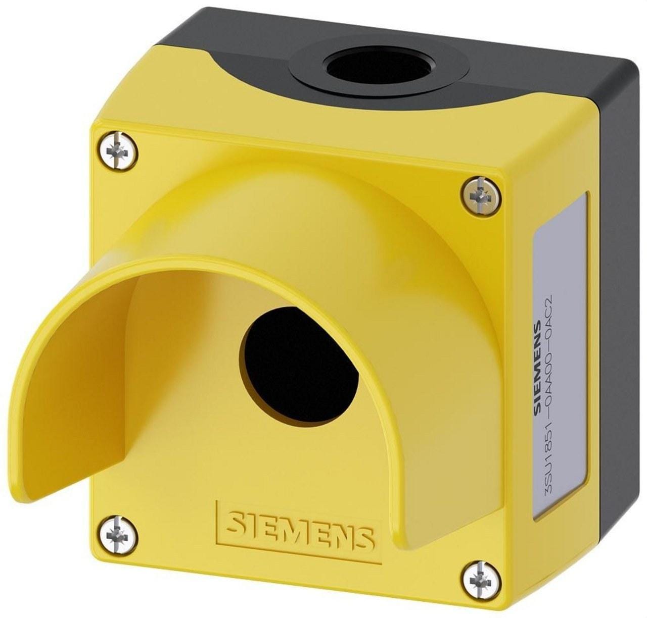 SIEMENS - Caja 22mm parte superior amarillo collar protección 1 punto
