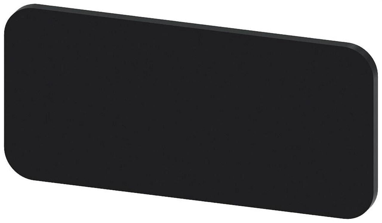 SIEMENS - Plaquita 12,5x27mm negro letras blanco inscripción usuario