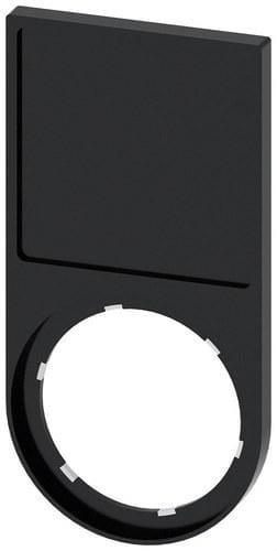 SIEMENS - Portaplaquita abajo negro inscripción 27x27mm