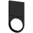SIEMENS - Portaplaquita abajo negro inscripción 27x27mm