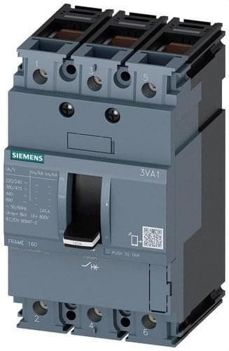 SIEMENS - Interruptor FRAME 160 70kA 3 polos TM210 100A borne